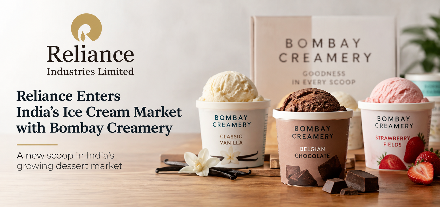 Reliance Enters India’s Ice Cream Market with Bombay Creamery