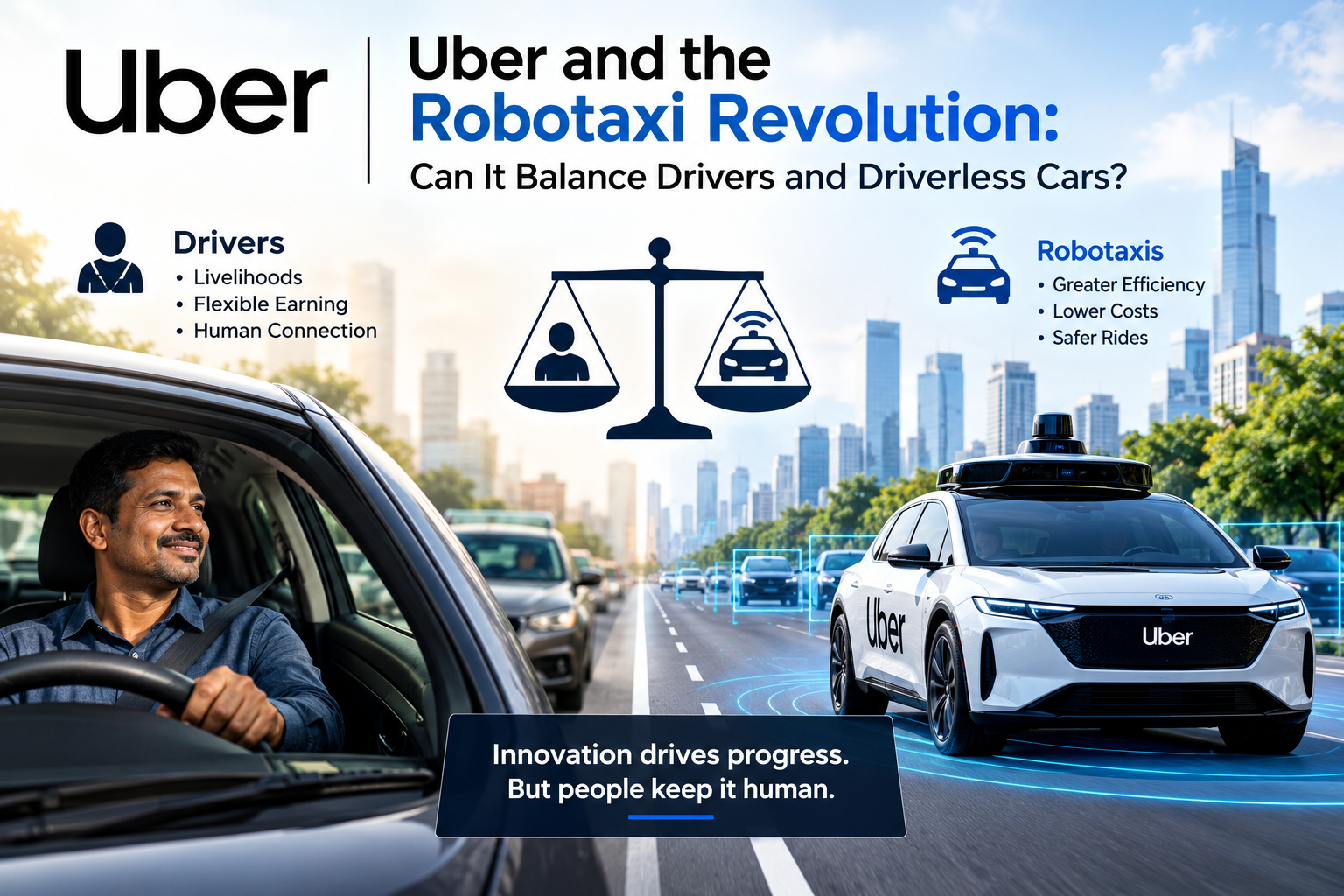 Uber and the Robotaxi Revolution: Can It Balance Drivers and Driverless Cars?