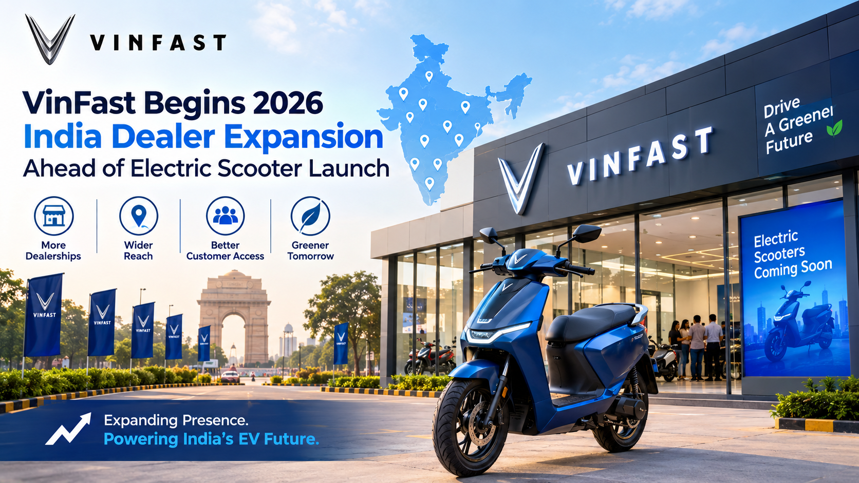 VinFast Begins 2026 India Dealer Expansion Ahead of Electric Scooter Launch